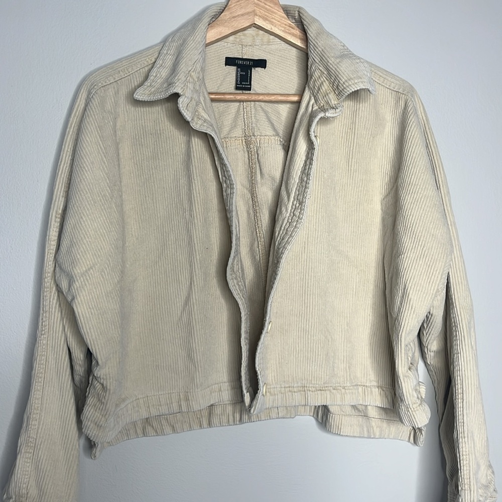 Women’s Large Forever 21 Corduroy Jacket Top